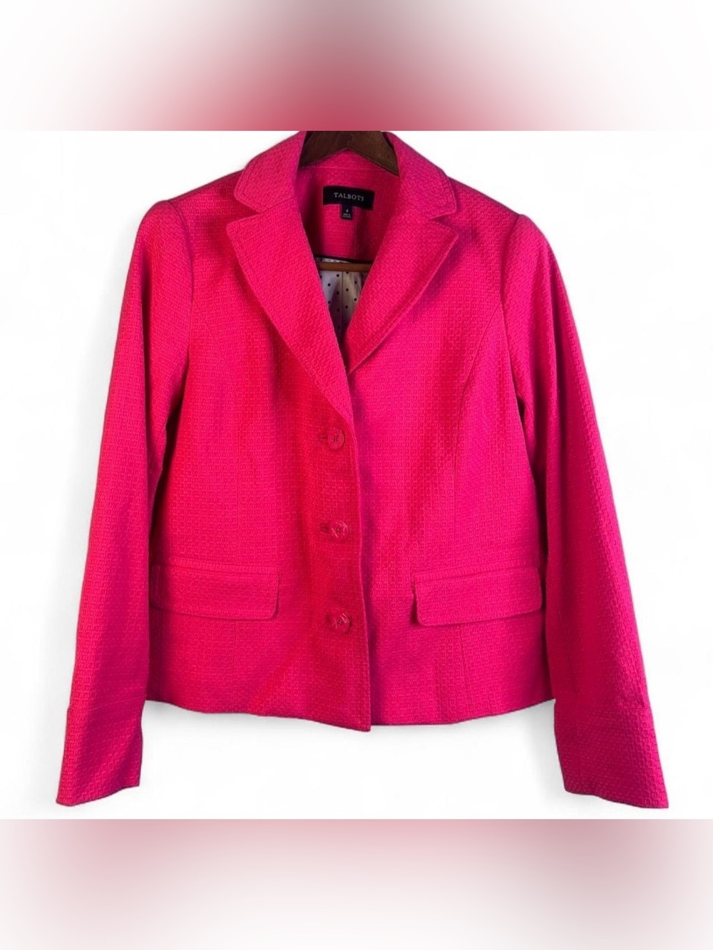 Talbots Hot Pink Women's Blazer Jacket